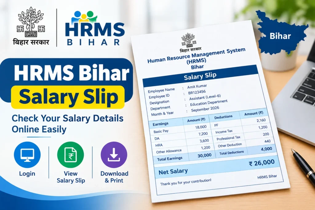HRMS Bihar Salary Slip